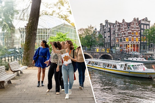 Zestaw biletów: Historia Anne Frank i piesza wycieczka w czasie II wojny światowej + 1-godzinny rejs po kanałach Amsterdamu