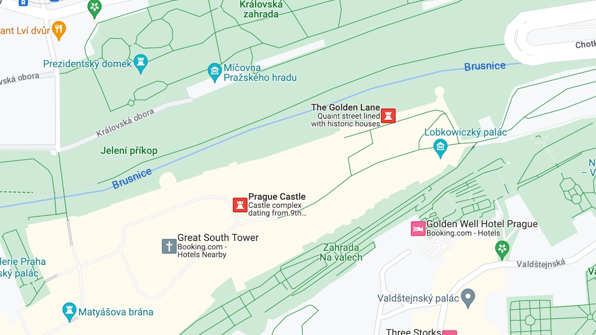 Golden Lane Prague- Location