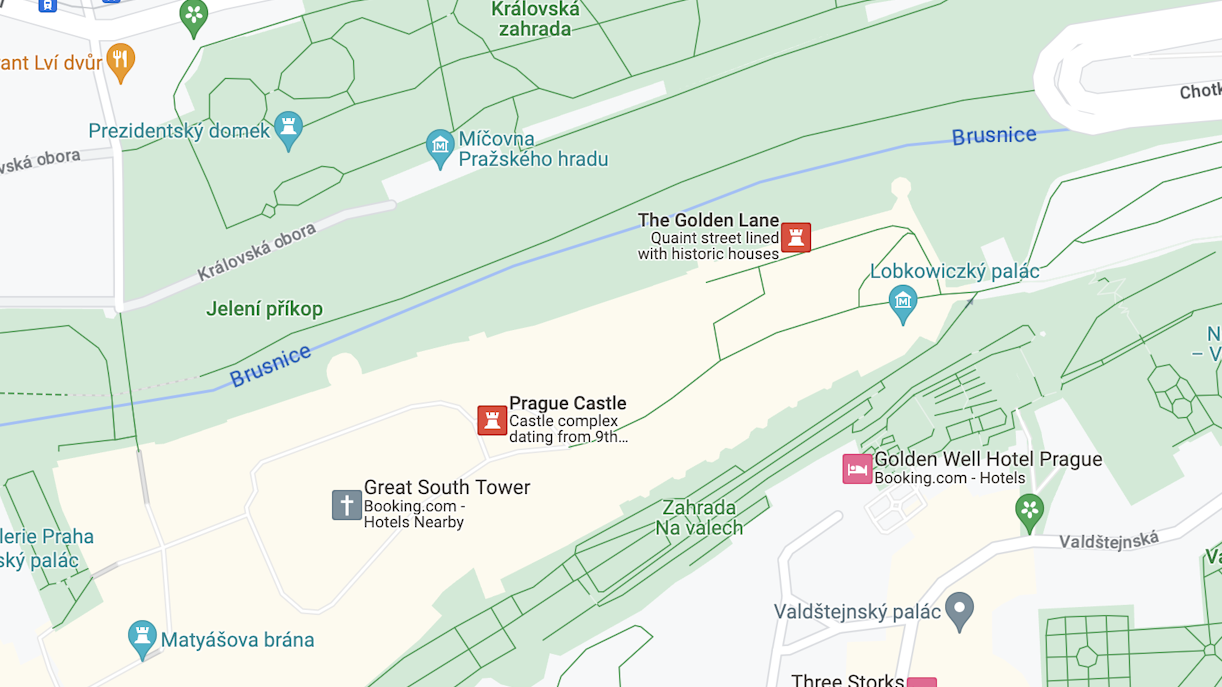 Golden Lane Prague- Location
