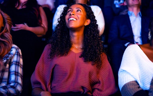 Visitor enjoying a show at the Sphere in Las Vegas.