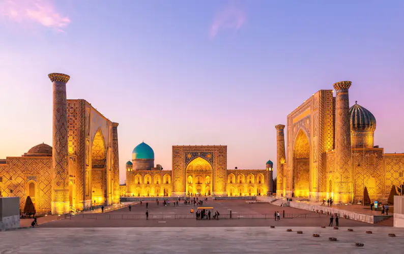 Registan square Samarkand Uzbekistan