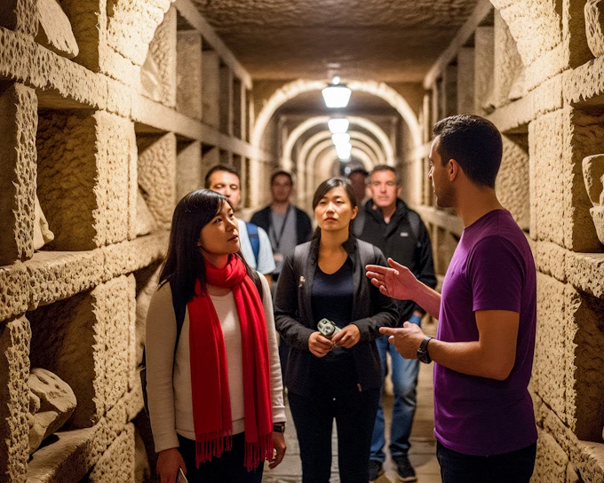 Capuchin Crypt & Roman Catacombs Guided Tour & Transfers