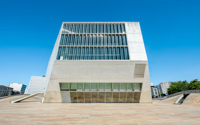 Casa da Musica concert hall exterior in Porto, Portugal.