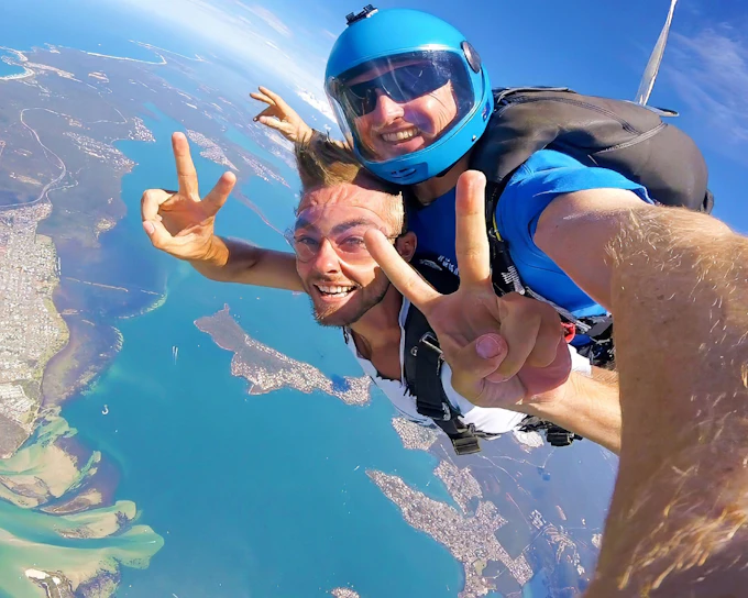 Tandem Skydive at Newcastle Beach