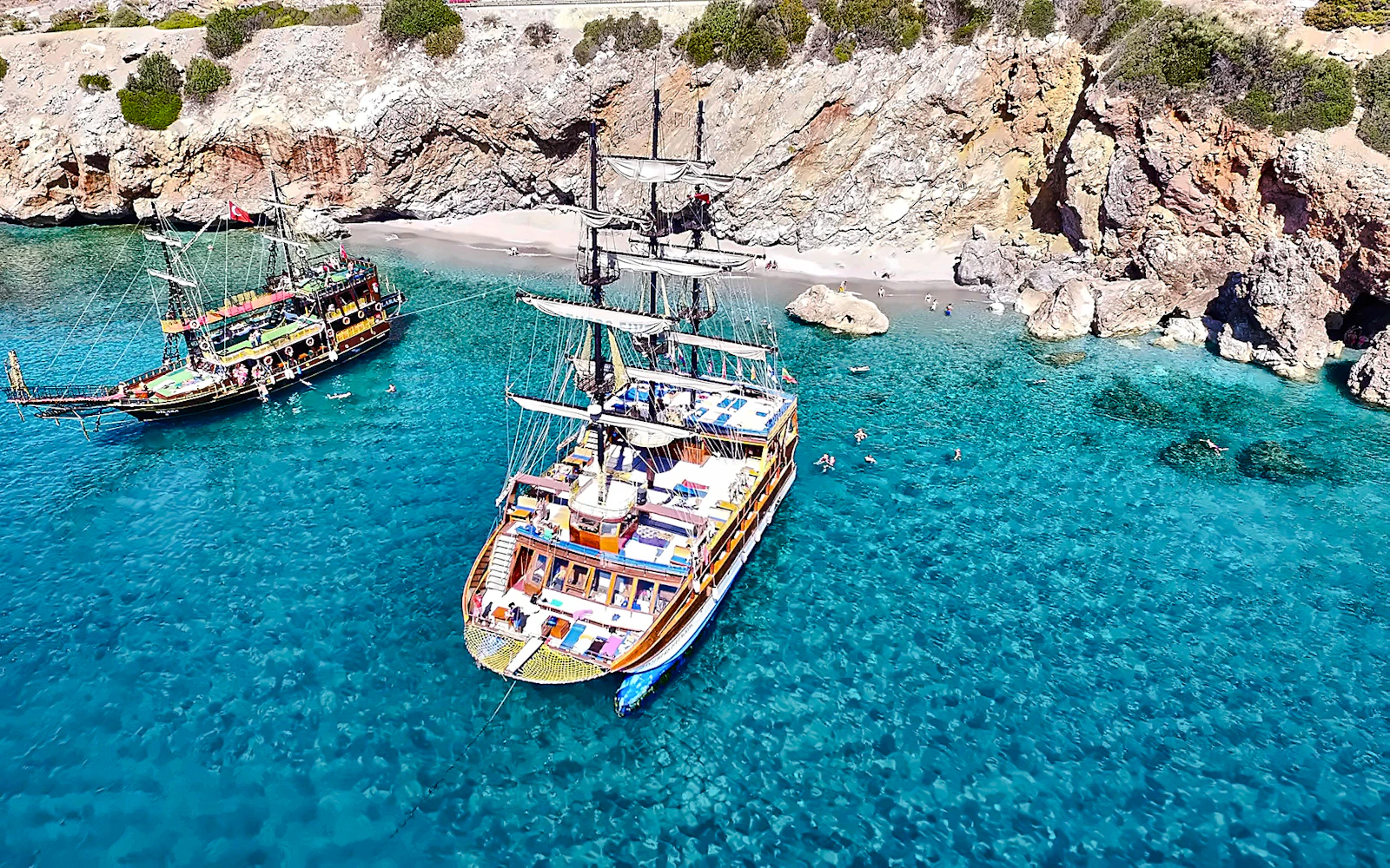 Alanya Catamaran Cruise with BBQ Lunch, Soft Drinks & Round-Trip Hotel Transfers Image 9