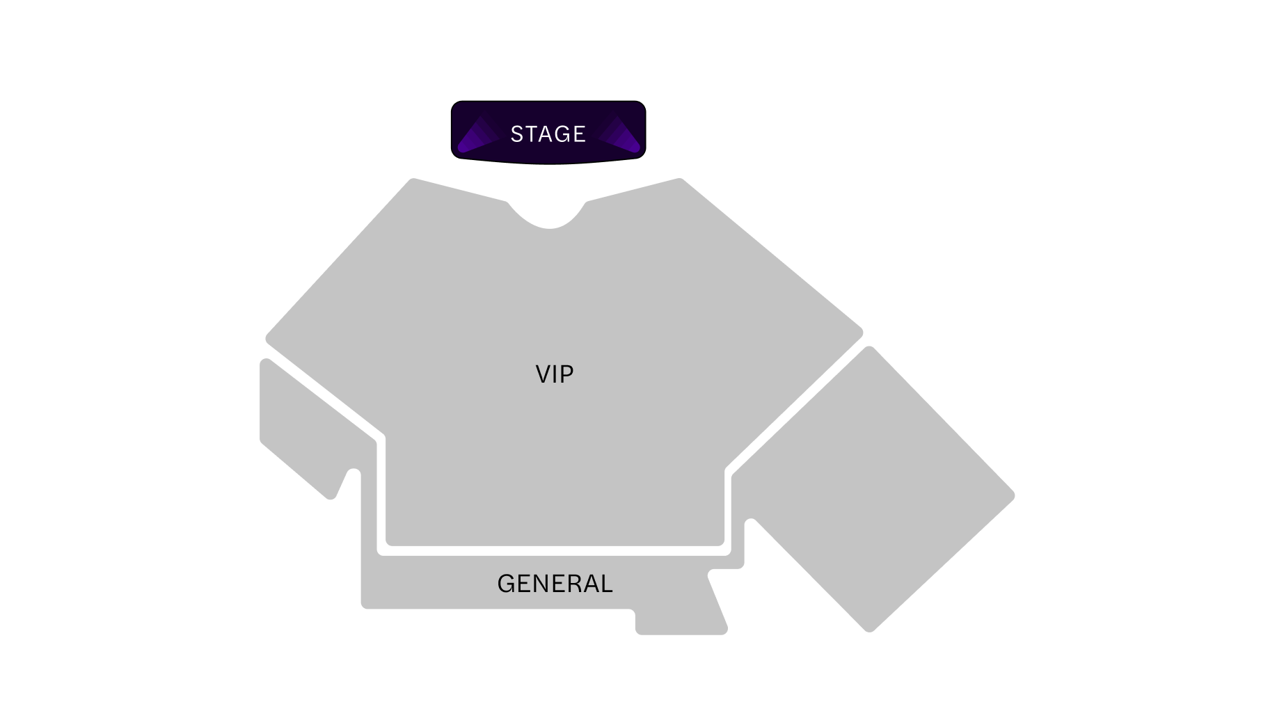 V Theater seating plan image