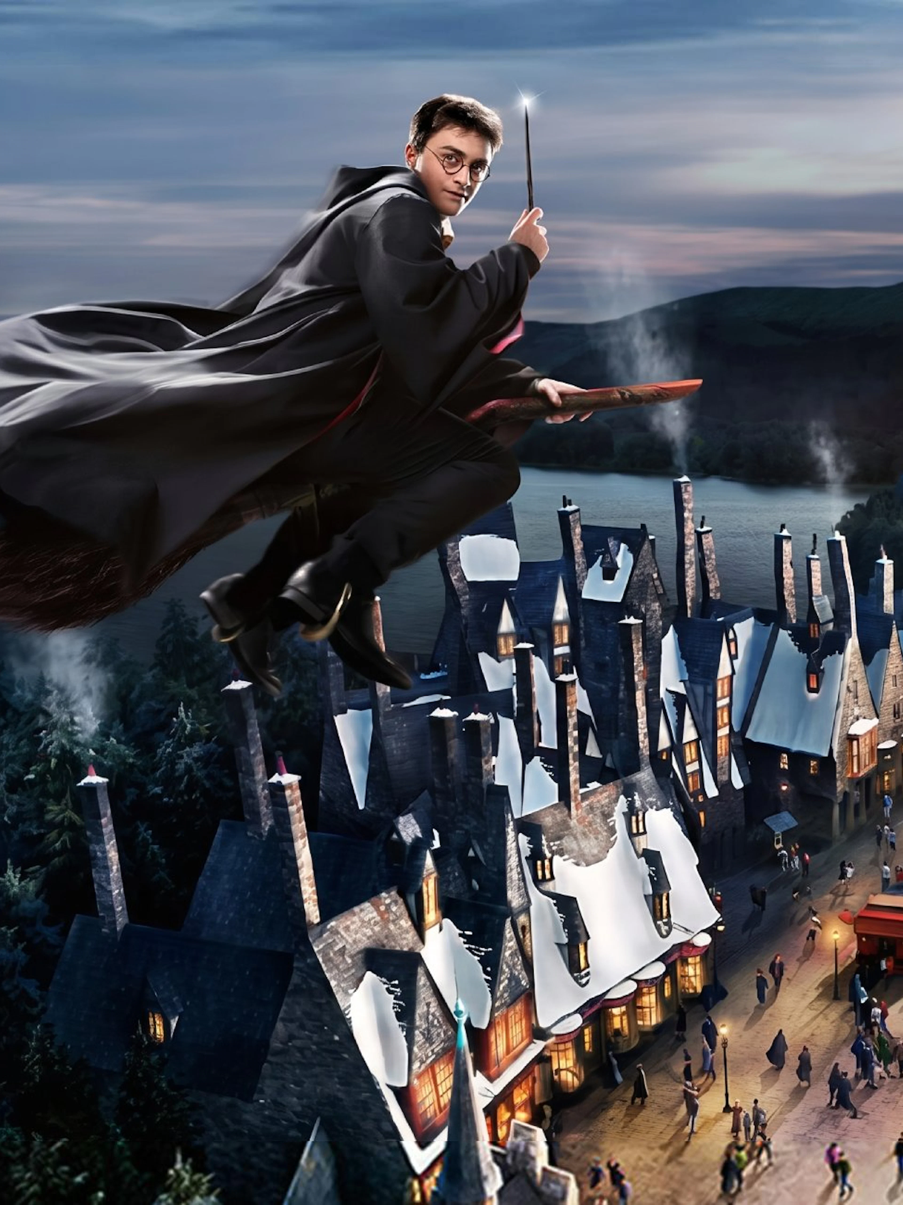 Hogwarts Castle and Hogsmeade Village at Universal Studios Japan.