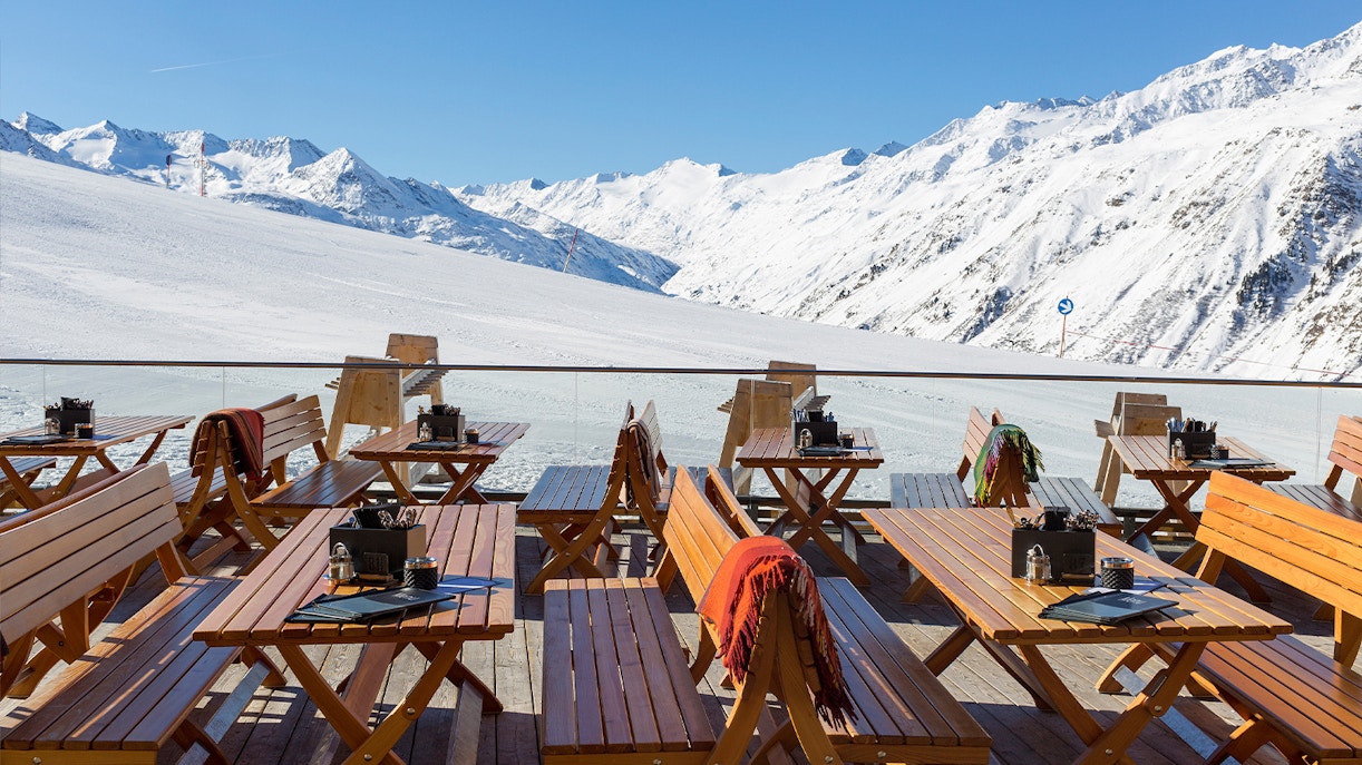 ski cafe in an Austrian Resort