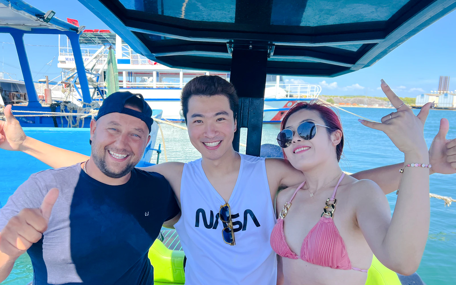 From Vlore: Blue Gem Cave and Grama Bay Speedboat Tour with Snorkeling