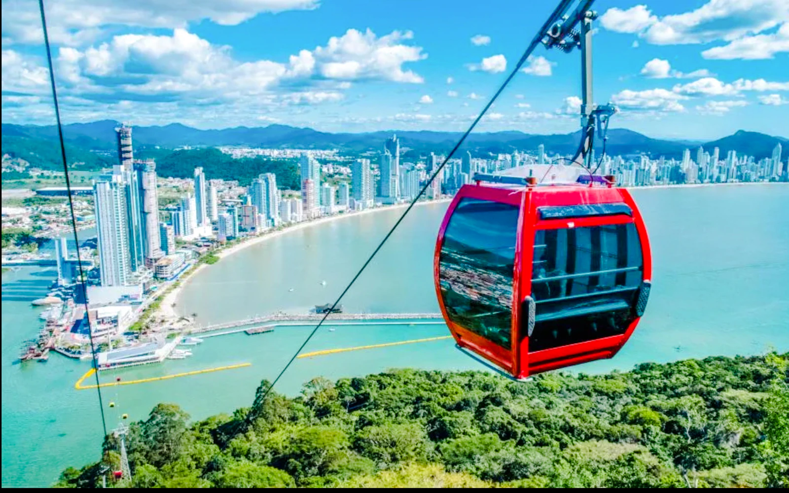 From Florianópolis: Balneário Camboriú Tour with Unipraias Cable Car Ticket and Laranjeiras Beach Image 2