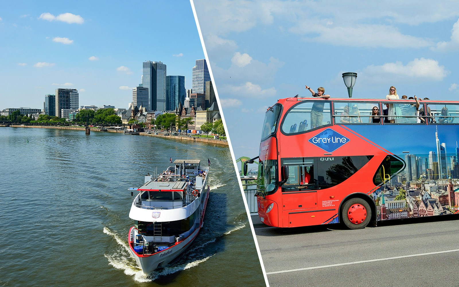 View of Cruise in Frankfurt\Hop on and Hop off sightseeing in Frankfurt