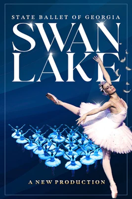State Ballet of Georgia's Swan Lake performance poster, Westend.
