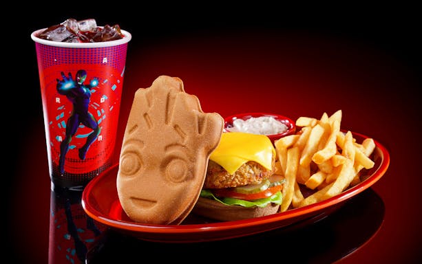 Disneyland Hong Kong dining area with guests enjoying meals.