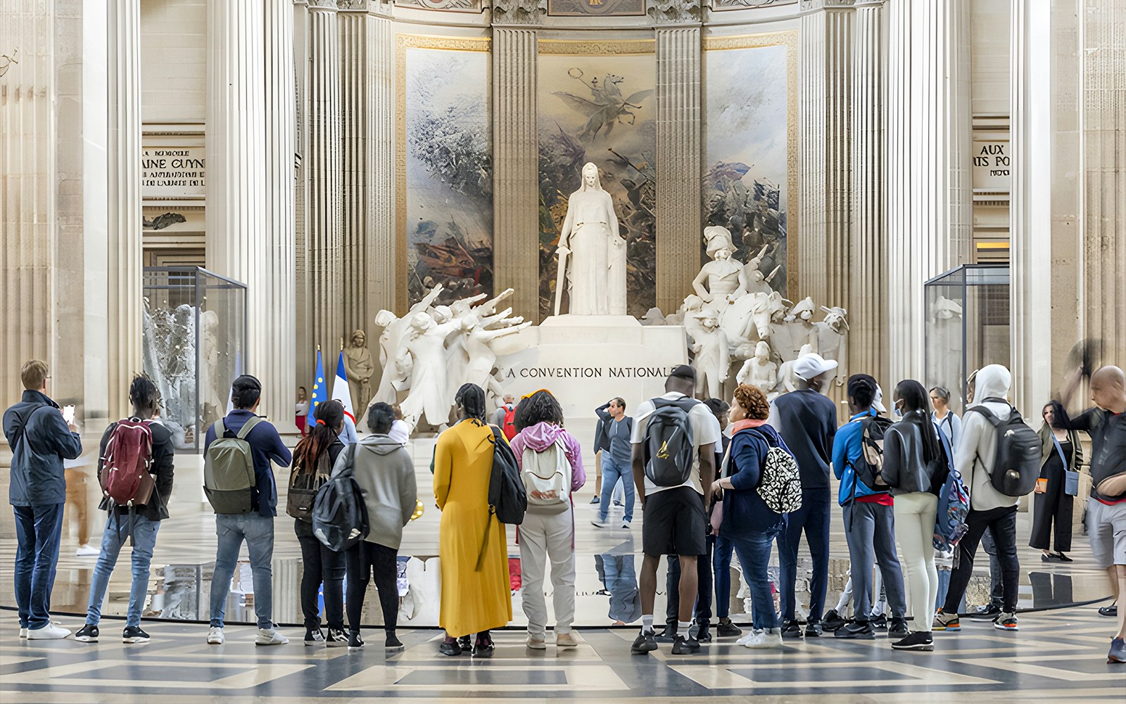 The ambulatory and side chapels in Paris Pantheon