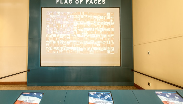 Flag of Faces - Ellis Island Immigration Museum