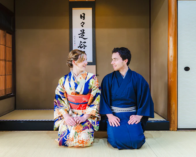 Kimono Photoshoot in a Traditional Kyoto Machiya House