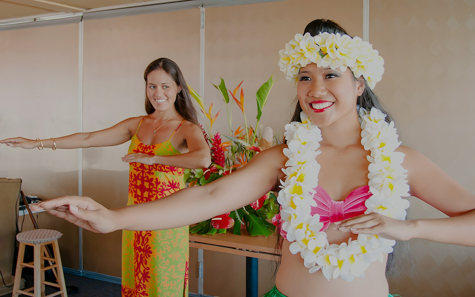 Hula dancing