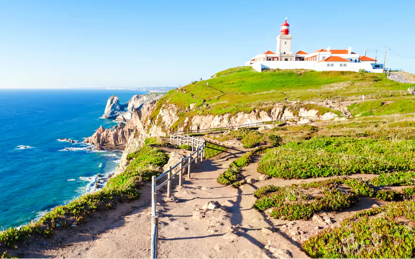 From Lisbon: Sintra, Pena Palace, Quinta da Regaleira, Cabo da Roca & Cascais Guided Day Trip