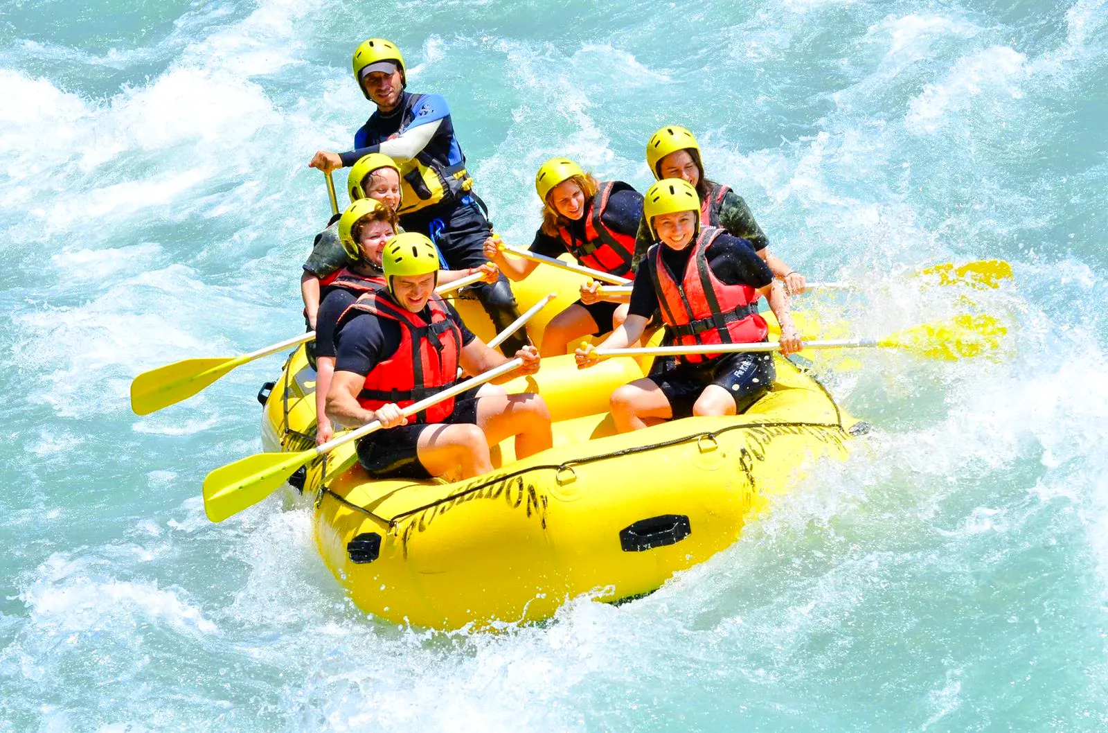 From Side: Köprülü Canyon Rafting with Zipline and Buggy Safari Combo