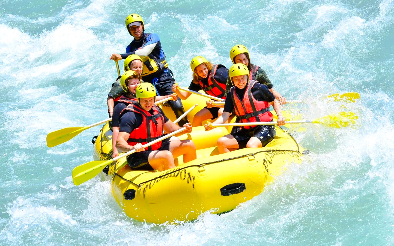 From Side: Köprülü Canyon Rafting with Zipline and Buggy Safari Combo