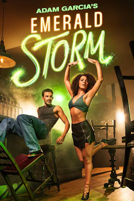Emerald Storm Westend poster featuring dancers in dynamic poses.