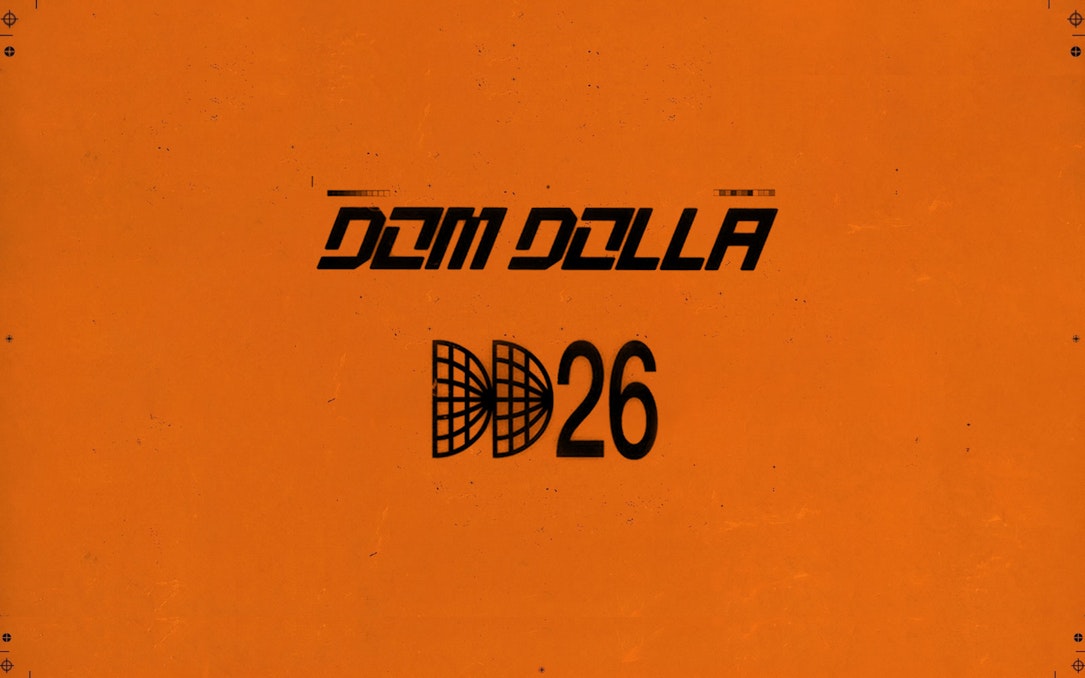 Dom Dolla event poster with DD26 logo, Ibiza.