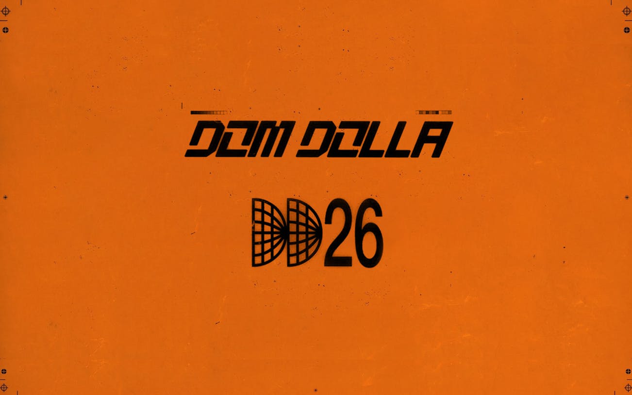 Dom Dolla event poster with DD26 logo, Ibiza.