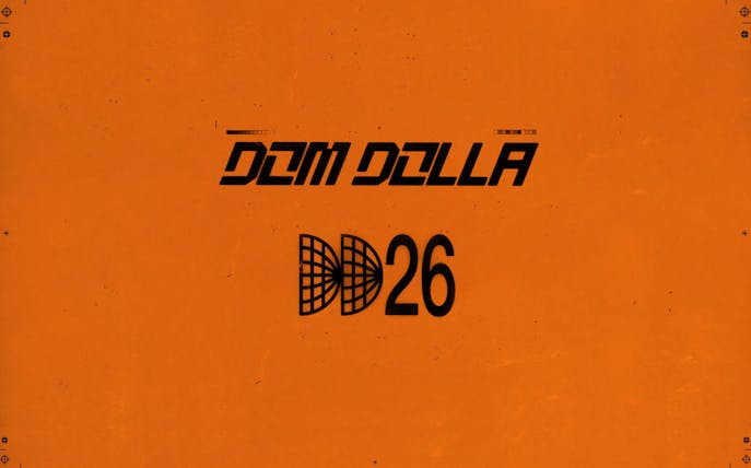 Dom Dolla event poster with DD26 logo, Ibiza.