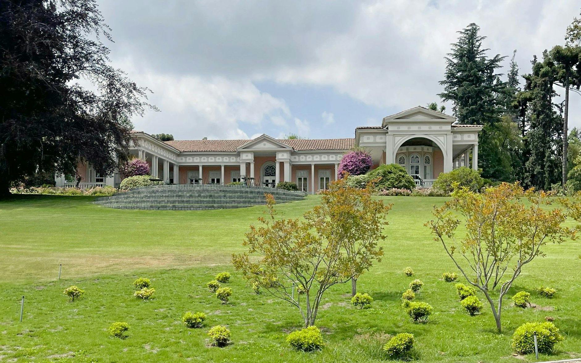 Concha y Toro Winery estate with manicured gardens and historic architecture in Chile.