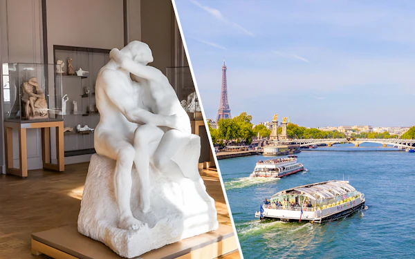 Combo: Rodin Museum Skip-the-Line Tickets + 1-Hour Seine River Sightseeing Cruise