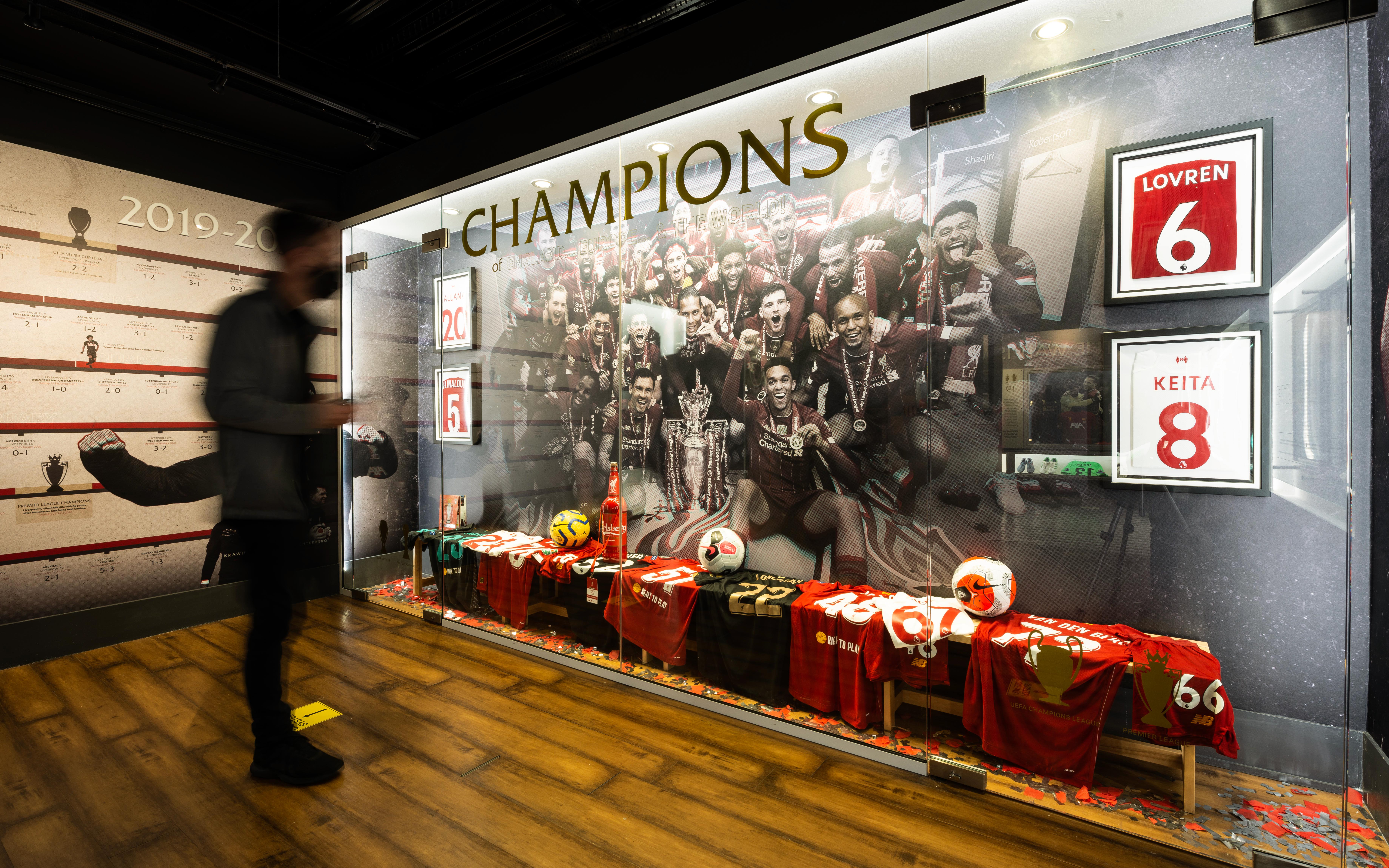 Interior of Liverpool football club