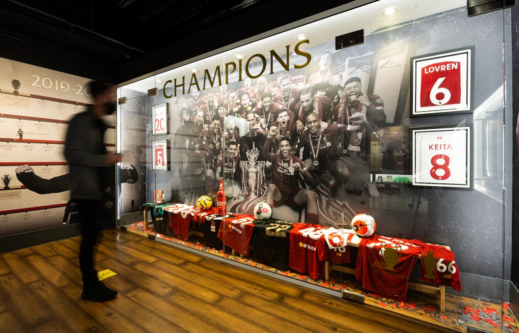 Interior of Liverpool football club