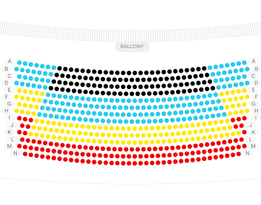 Cliffs Pavilion Seating Plan