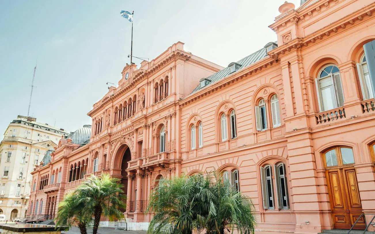 Casa Rosada, presidential palace on Avenida de Mayo, Buenos Aires.