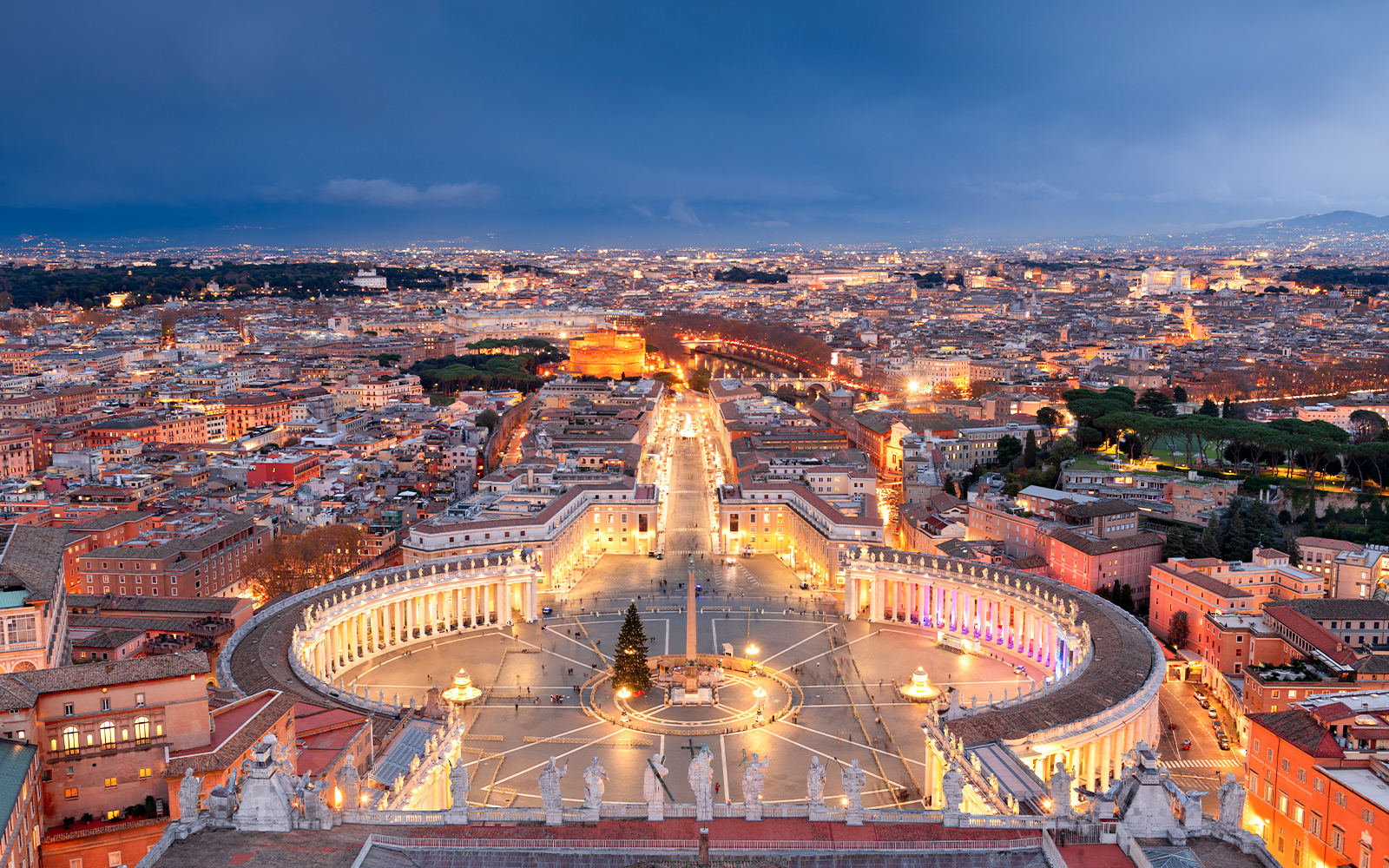 Vatican at night