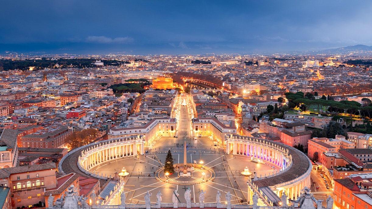 Vatican at night