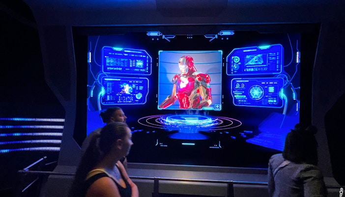 Hero Training Center at Disneyland Paris with costumed characters preparing for parades and shows.