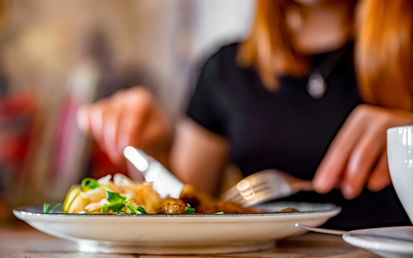 Dining experience during Tulip Fields Small Group Tour.