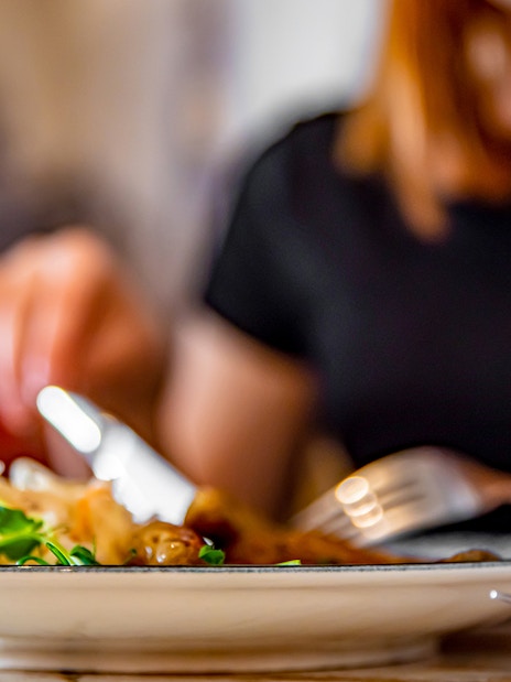 Dining experience during Tulip Fields Small Group Tour.