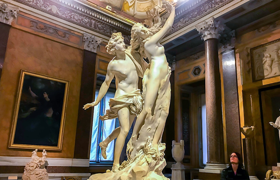 Apollo and Daphne by Gian Lorenzo Bernini, Borghese Gallery
