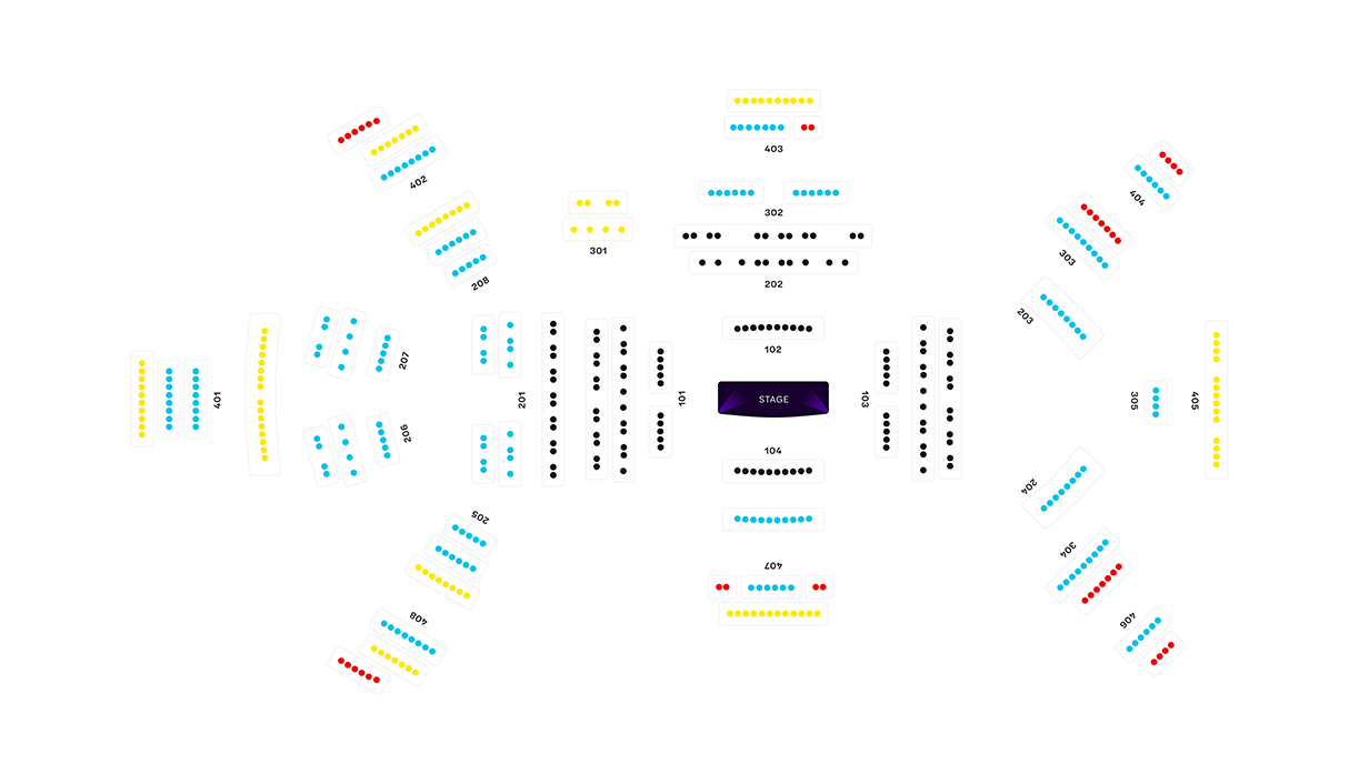 Magic Mike Theater seat map