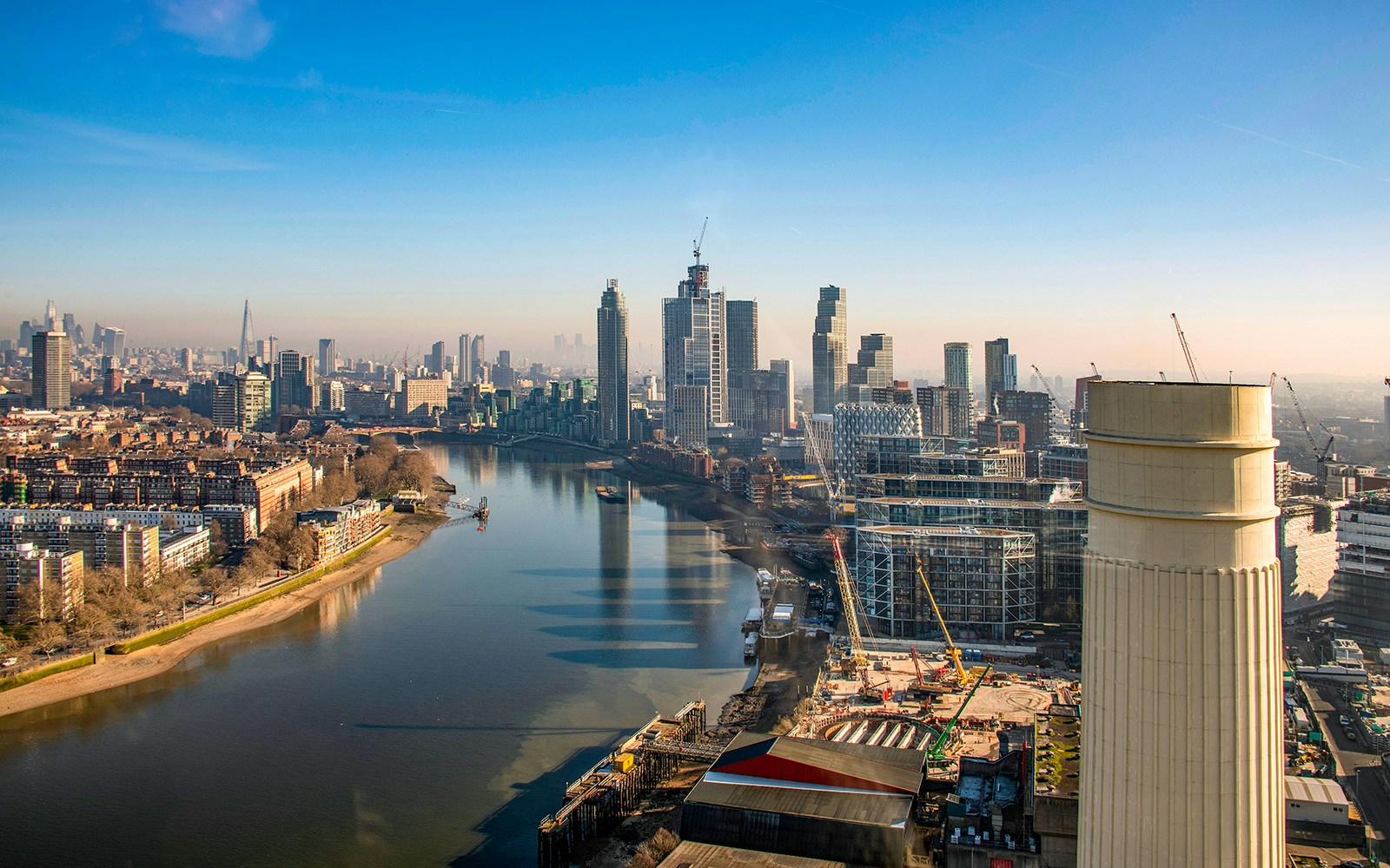 Bird's eye view of Battersea Power Station