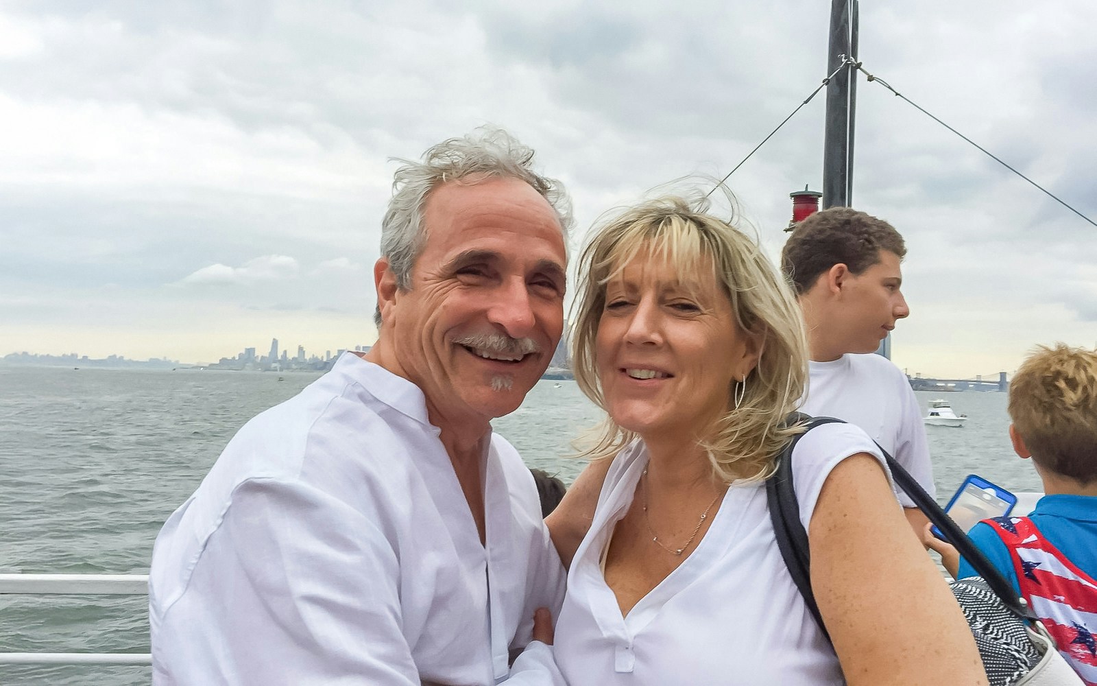 Passengers on deck during 60 Mins Lady Liberty Cruise with Statue of Liberty view, New York.