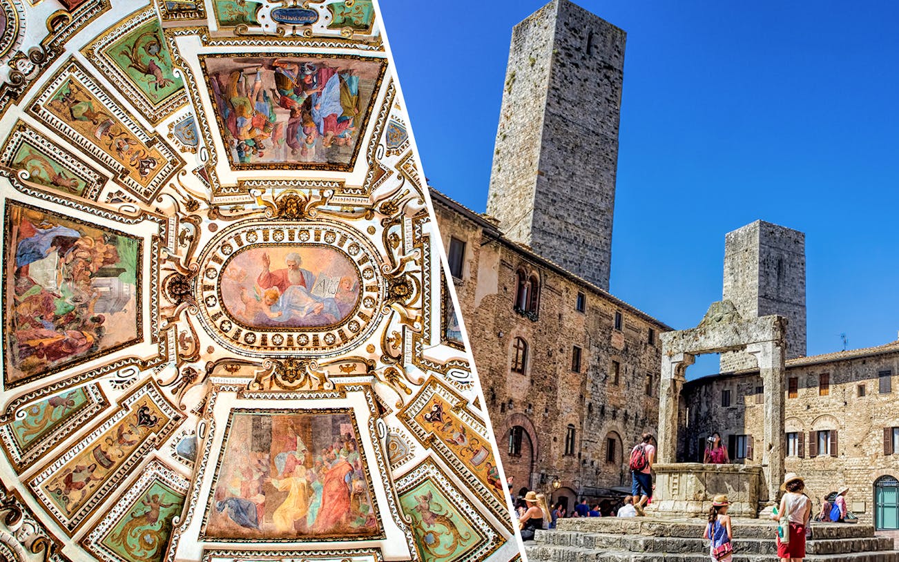 Volterra frescoes and San Gimignano towers, Combo: Volterra Pass + San Gimignano Pass + Pienza Pass + Siena Cathedral Ticket.