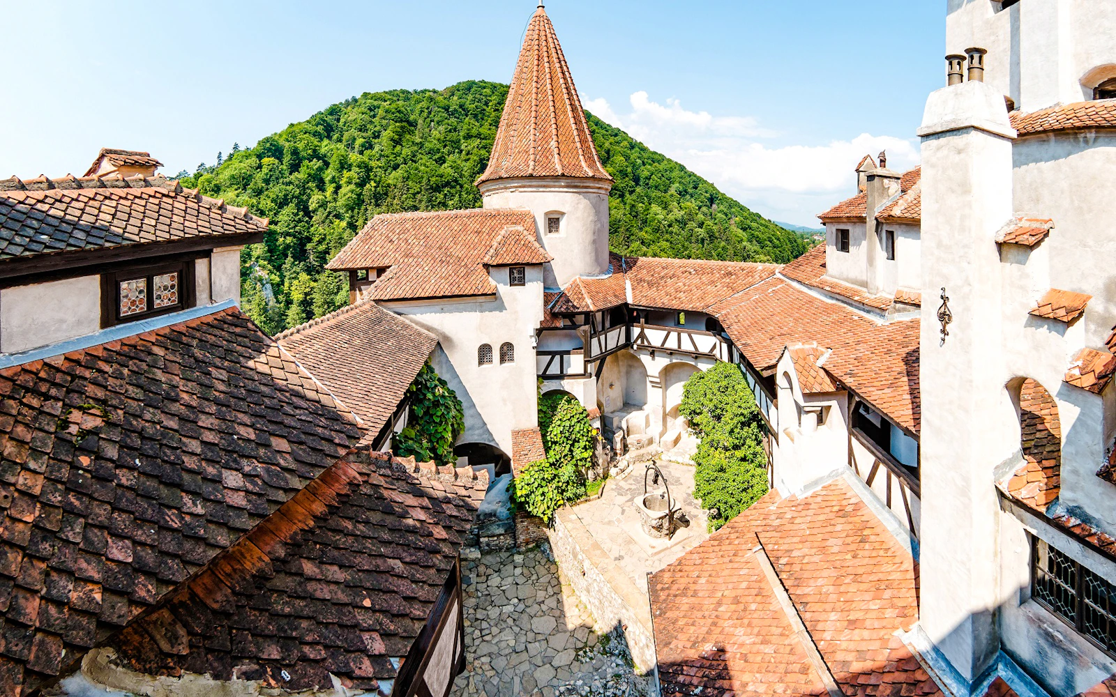 From Bucharest: Cantacuzino Wednesday Filming Location, Peleș & Bran Castles Guided Day Trip