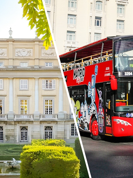 Liria Palace and Madrid hop-on hop-off bus tour.