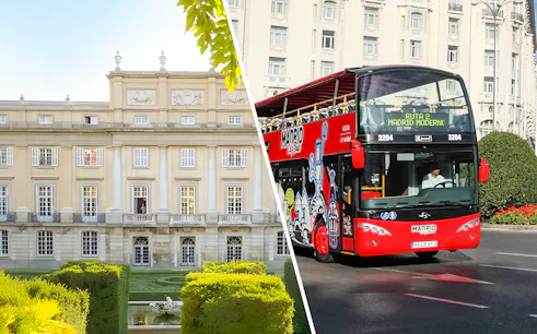 Liria Palace and Madrid hop-on hop-off bus tour.