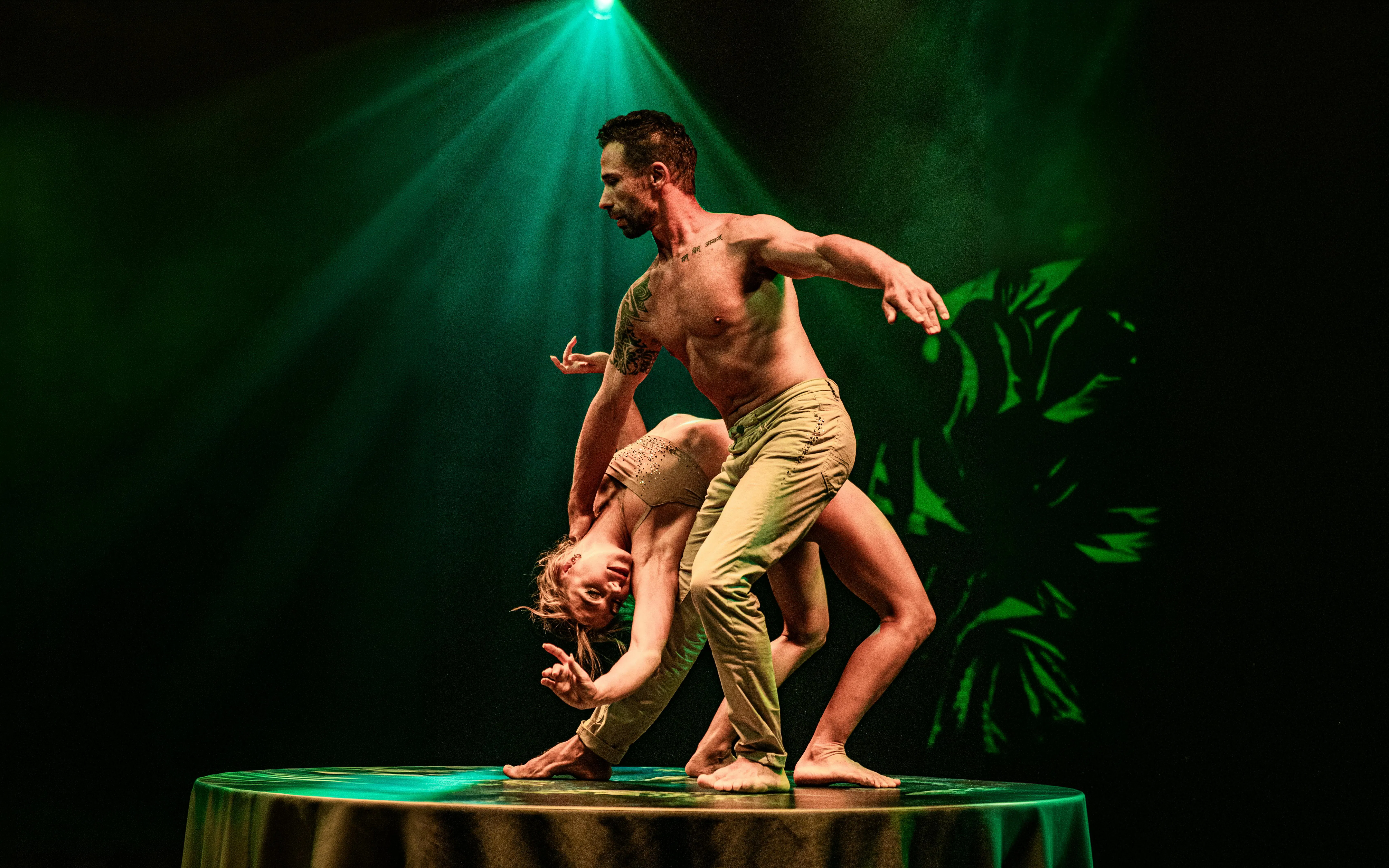 Dancers performing on stage at Sala Scala, Gran Canaria.