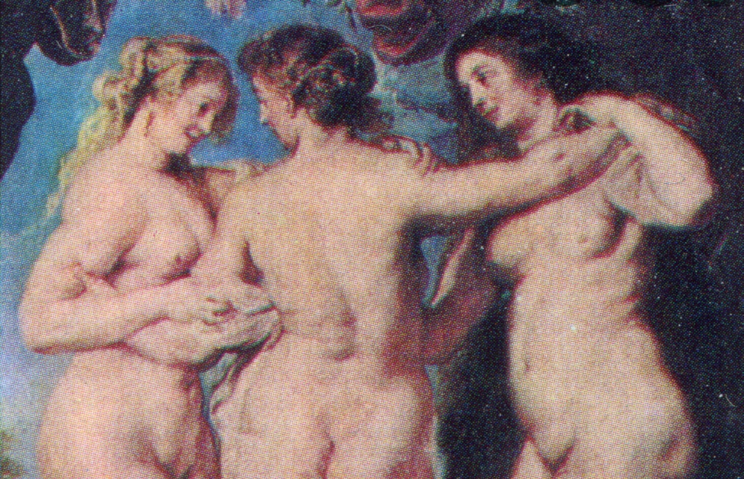 Peter Paul Rubens' "The Three Graces" painting at Prado Museum, Madrid.