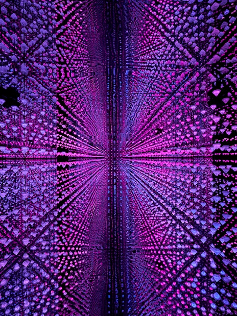 Visitors experiencing digital immersive art at Moco Museum, Barcelona.